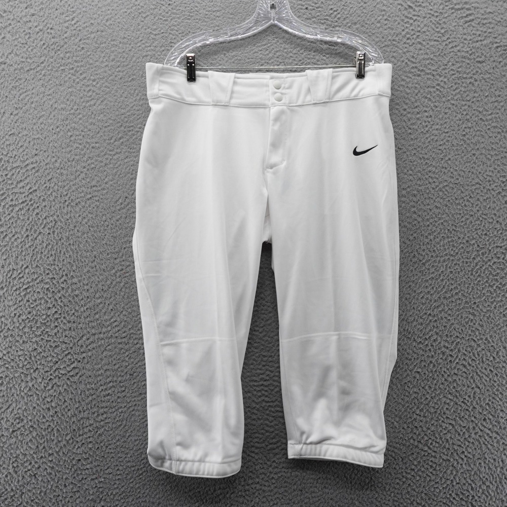 Nike Womens Baseball Softball Pants White XL Athletic Sport‎ Knickers NWT